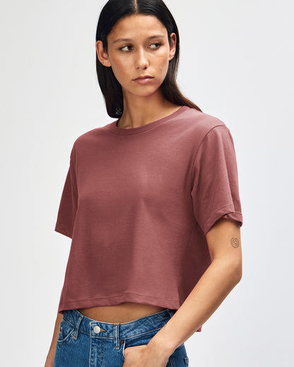 American Apparel Womens Fine Jersey Boxy T-shirt (102)