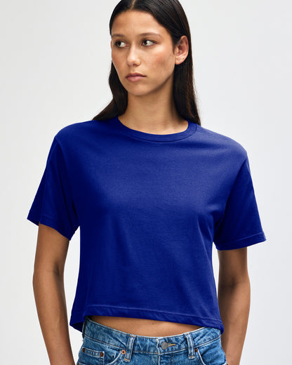 American Apparel Womens Fine Jersey Boxy T-shirt (102)