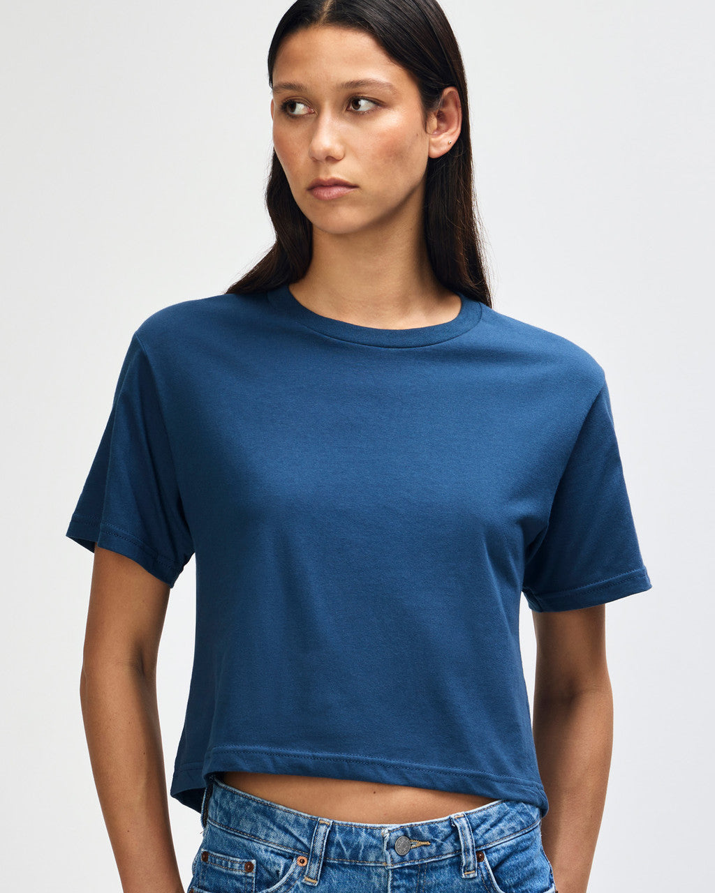 American Apparel Womens Fine Jersey Boxy T-shirt (102)