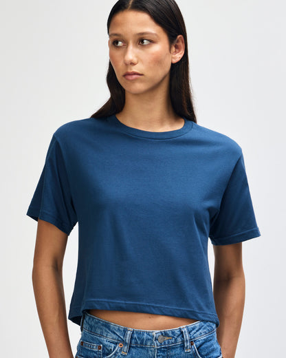 American Apparel Womens Fine Jersey Boxy T-shirt (102)