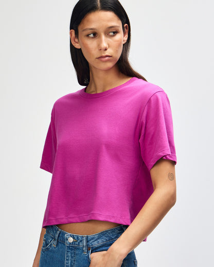 American Apparel Womens Fine Jersey Boxy T-shirt (102)