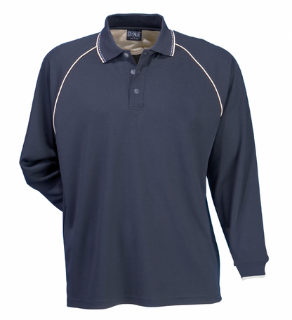 Stencil Men's Cool Dry L/S Polos (1040)