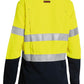 Bisley Tencate Tecasafe Plus Women's Taped Two Tone Hi Vis FR Vented Long Sleeve Shirt (BL8082T)
