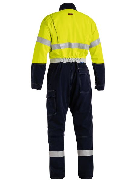 Bisley Tencate Tecasafe® Plus Taped 2 Tone Hi Vis Engineered FR Vented Coverall (BC8086T)