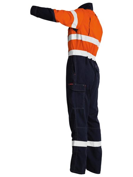 Bisley Tencate Tecasafe® Plus Taped 2 Tone Hi Vis Engineered FR Vented Coverall (BC8086T)
