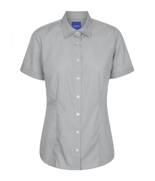 Gloweave Ladies Puppy Tooth Short Sleeve Shirt (1267WS)