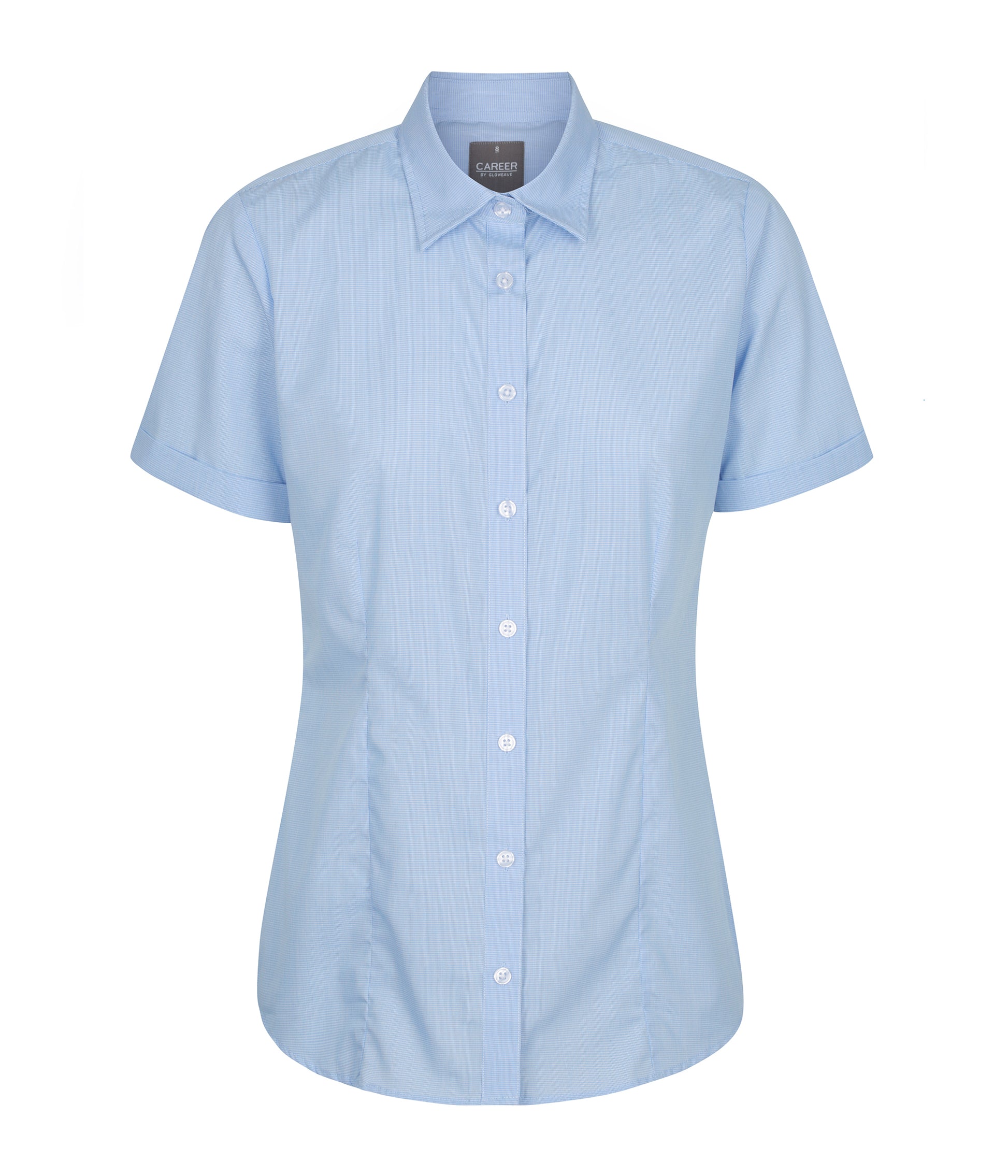 Gloweave Ladies Puppy Tooth Short Sleeve Shirt (1267WS)