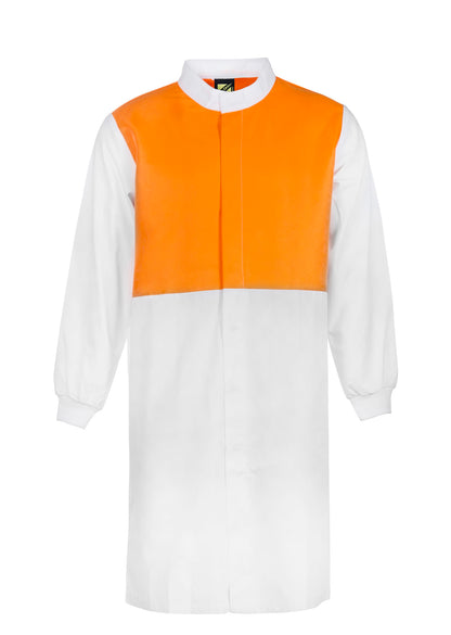 Workcraft Dustcoat Mandarin Collar Hivis  (WJ3194)