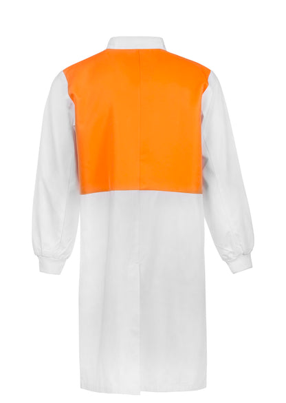 Workcraft Dustcoat Mandarin Collar Hivis  (WJ3194)