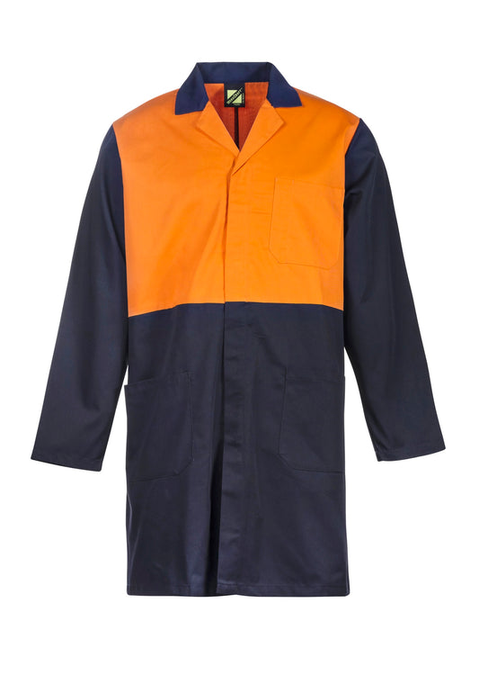 Workcraft TDustcoat Patch Pocket Hivis (WJ047)