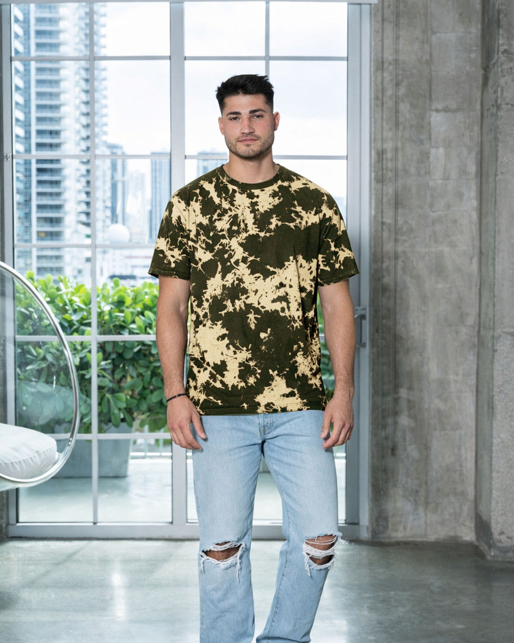 Colortone Bleach Out Dyed T-Shirt (1385)