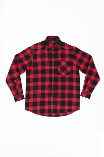 Baxsy Base Flannel Long Sleeve Shirt-(901)