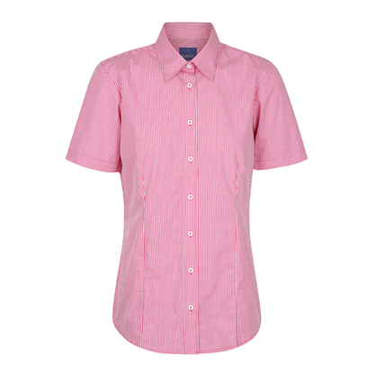 Gloweave Ladies Gingham Short Sleeve Shirt (1637WS)