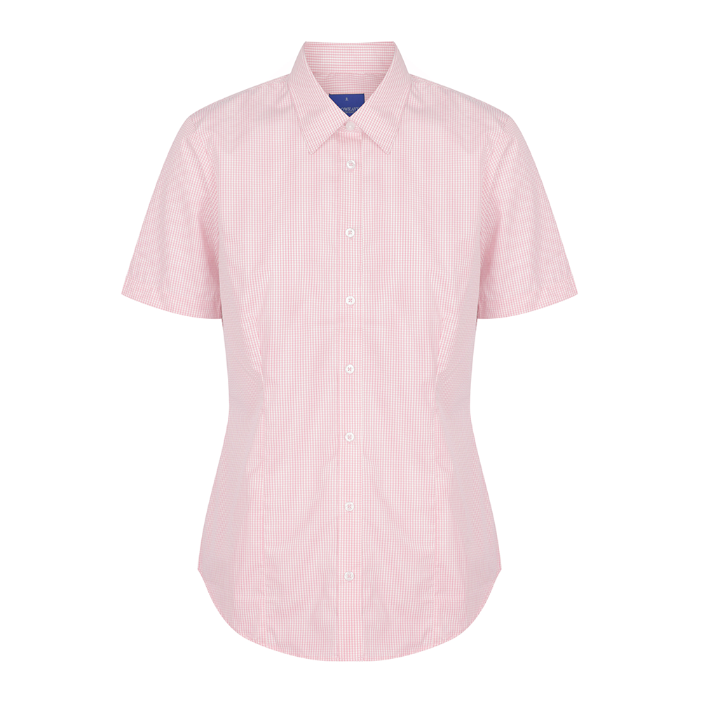 Gloweave Ladies Gingham Short Sleeve Shirt (1637WS)