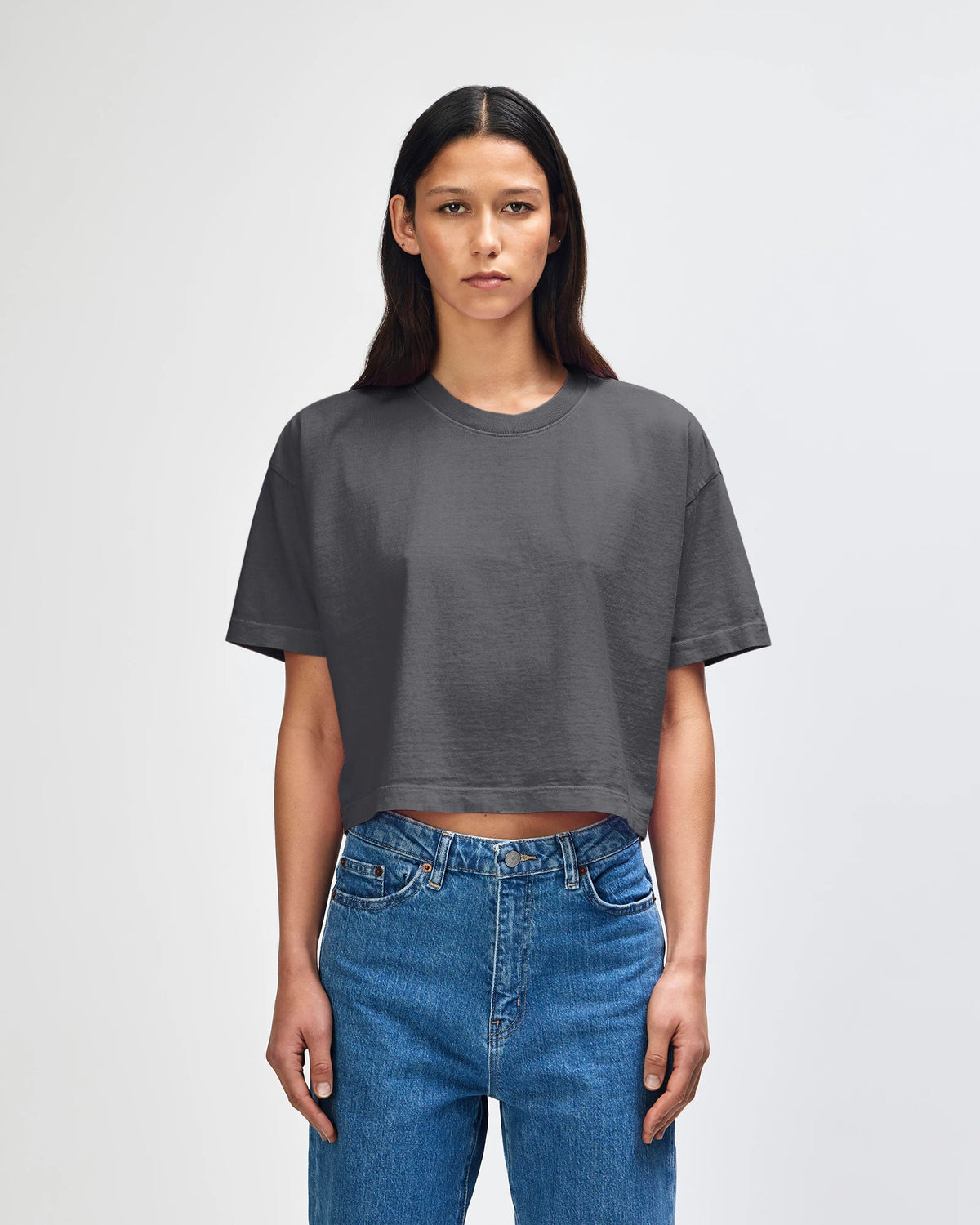 American Apparel Crop Boxy T-Shirt (1302GD)