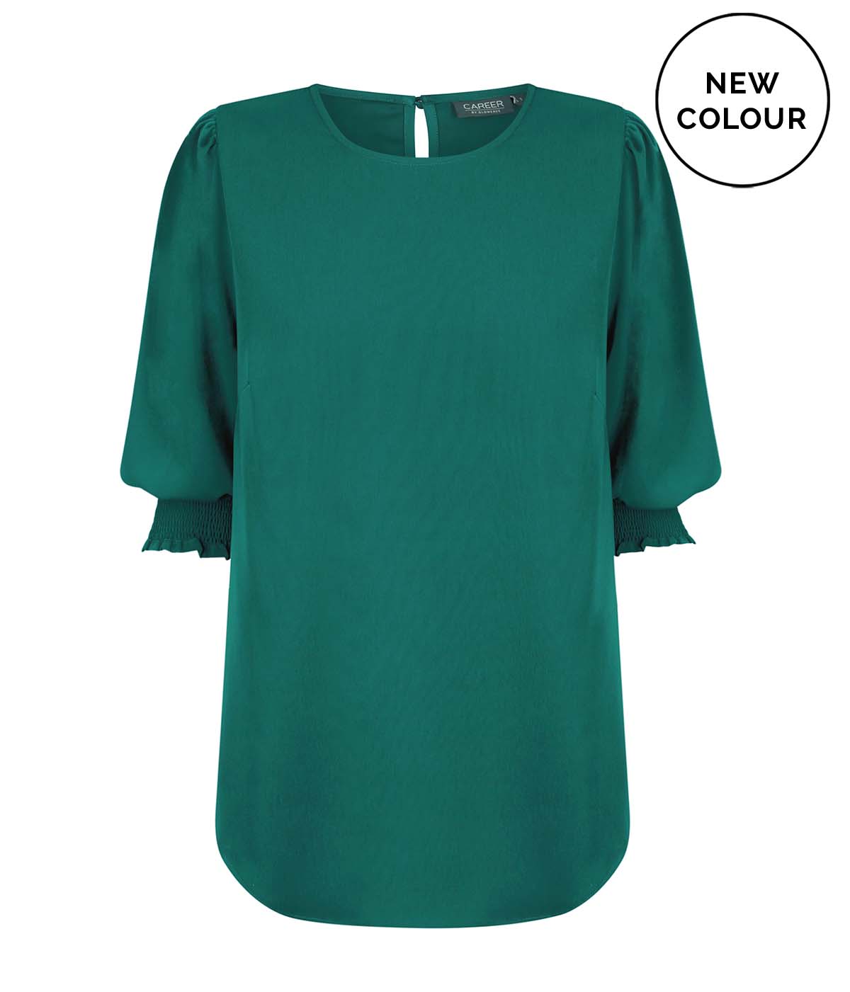 Gloweave 3/4 Sleeve Shirred Cuff Top (1799WZ)