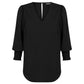 Gloweave V Neck Shirred Cuff Top (1803WZ)