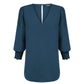 Gloweave V Neck Shirred Cuff Top (1803WZ) 2nd Color