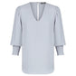 Gloweave V Neck Shirred Cuff Top (1803WZ)