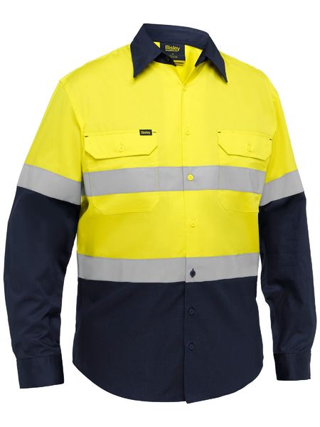 Bisley Industrial Taped Hi Vis Cool Lighweight Vented Shirt (BS6390T)
