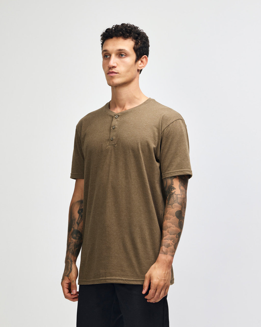 American Apparel Adult CVC Henley T-shirt (2004CVC)