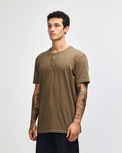 American Apparel Adult CVC Henley T-shirt (2004CVC)
