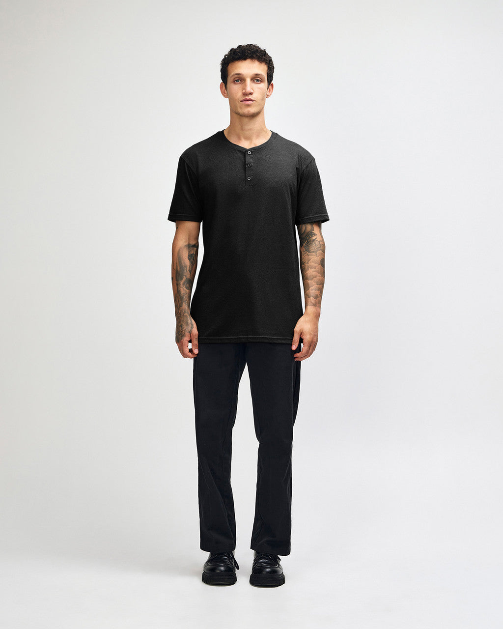 American Apparel Adult CVC Henley T-shirt (2004CVC)