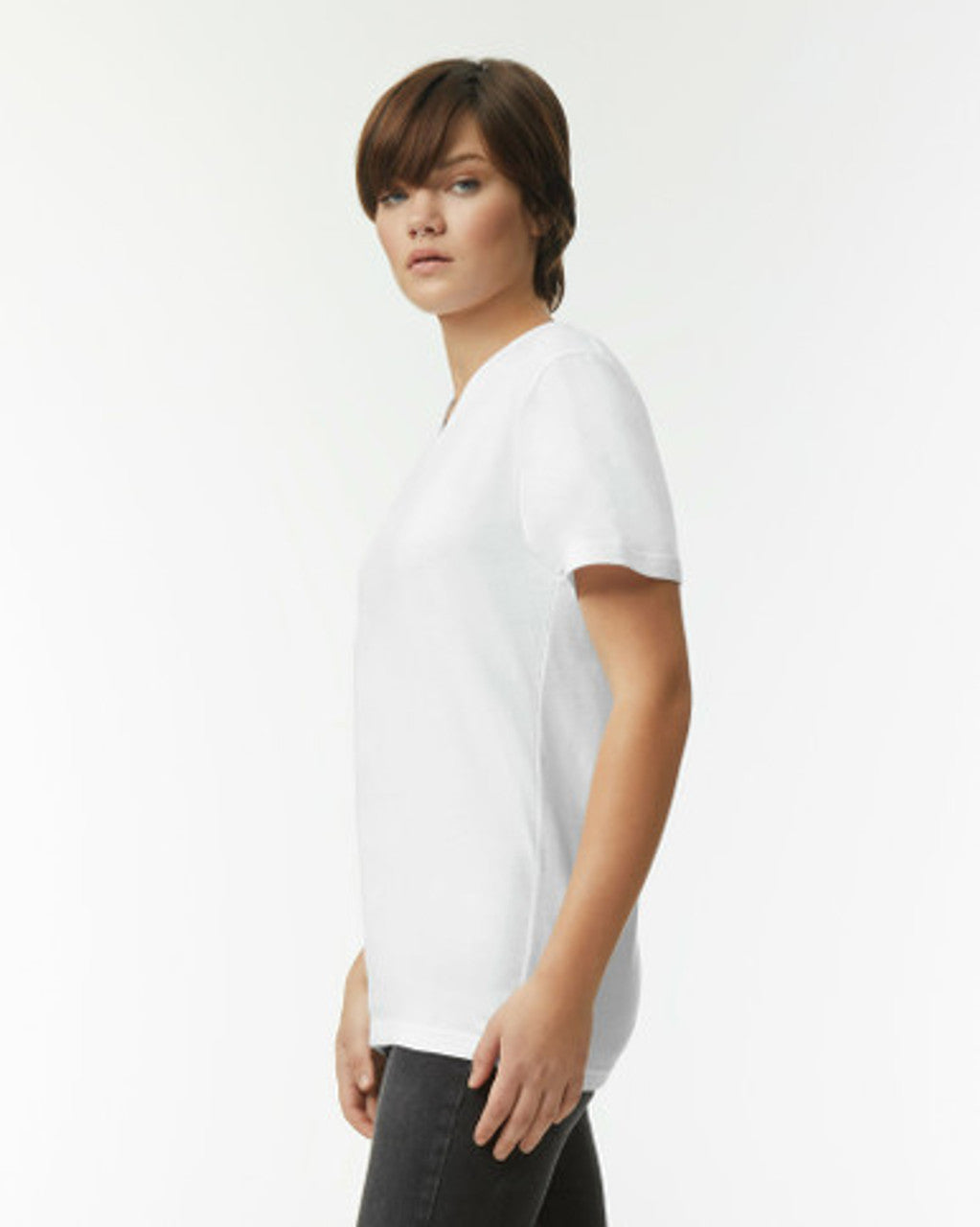 American Apparel CVC Unisex V-Neck T-Shirt (2006CVC)