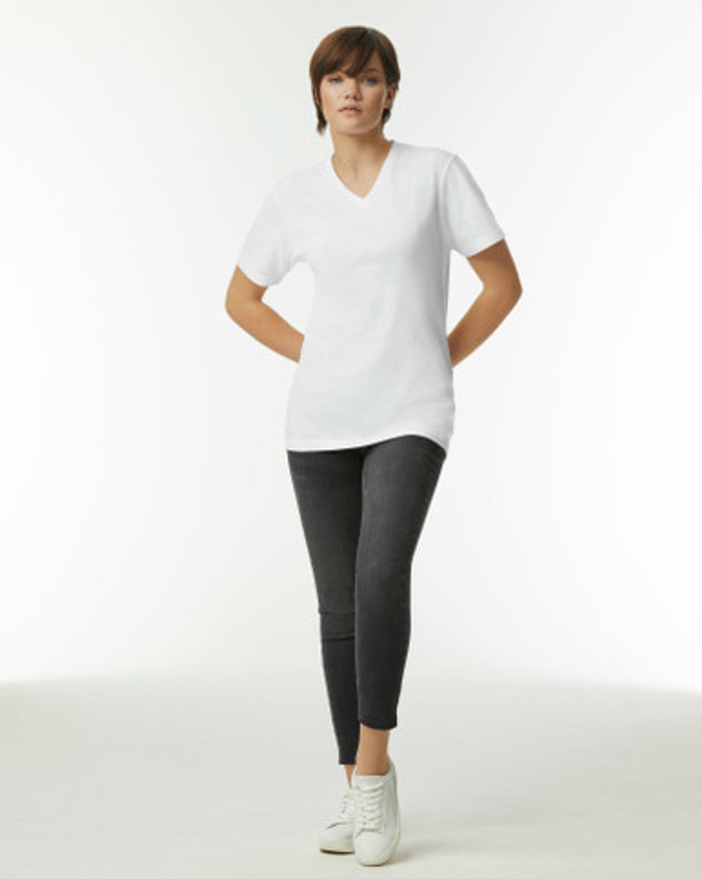 American Apparel CVC Unisex V-Neck T-Shirt (2006CVC)