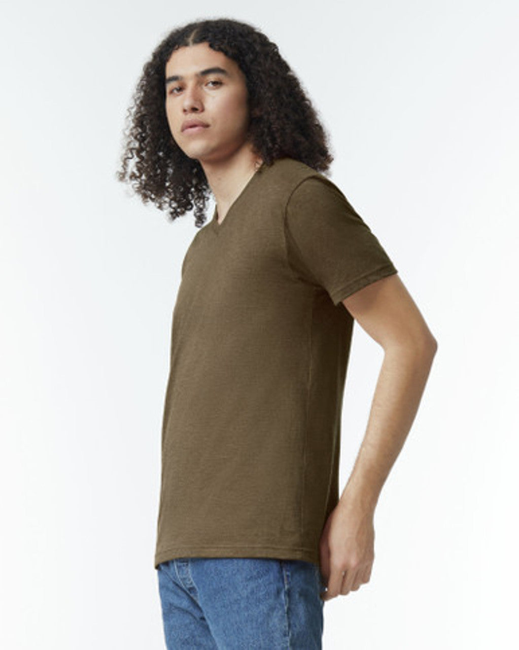 American Apparel CVC Unisex V-Neck T-Shirt (2006CVC)
