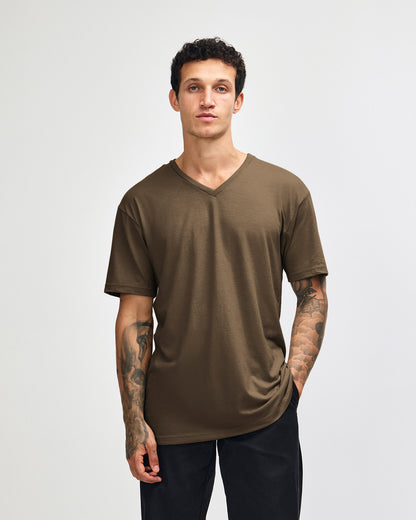 American Apparel CVC Unisex V-Neck T-Shirt (2006CVC)