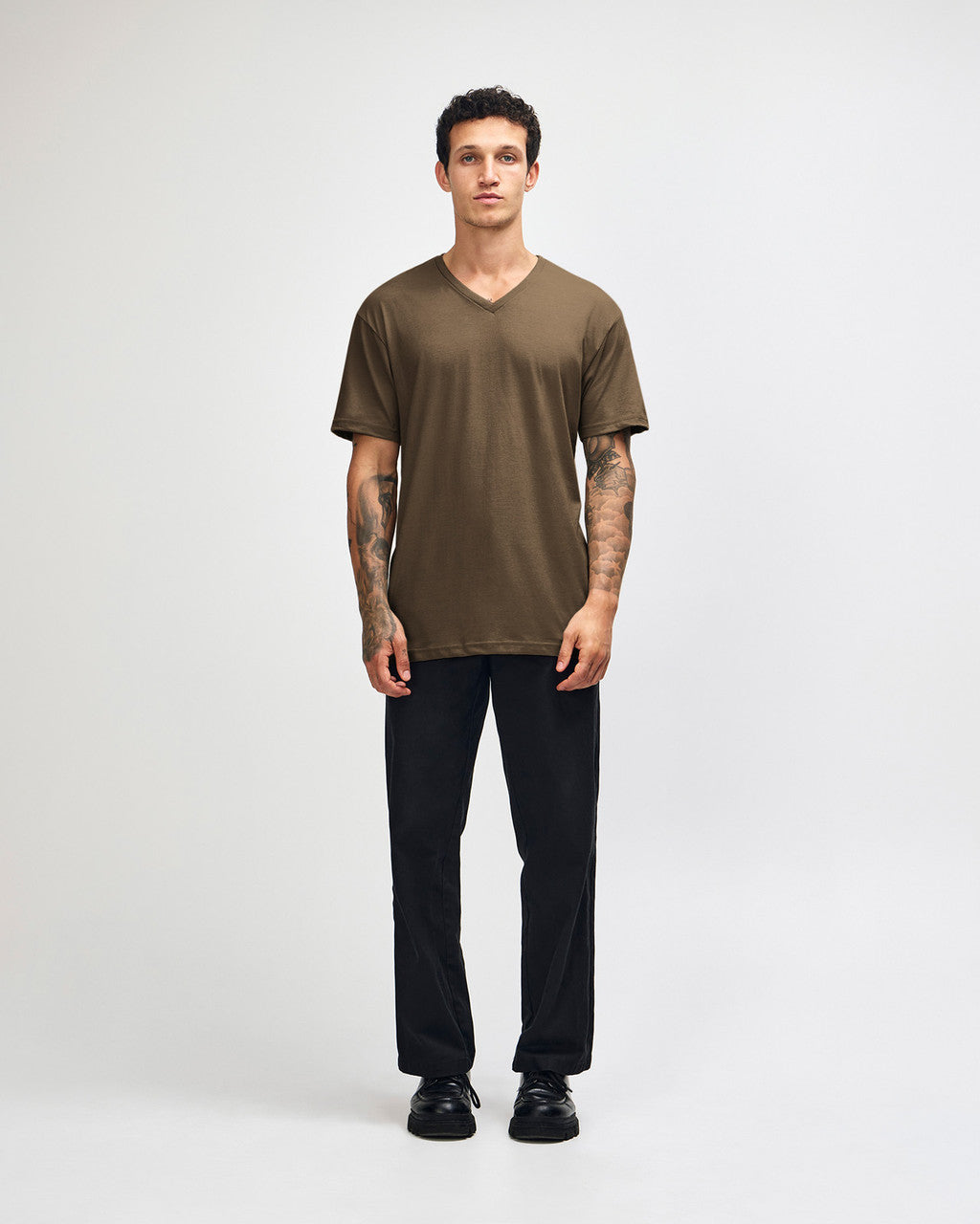 American Apparel CVC Unisex V-Neck T-Shirt (2006CVC)