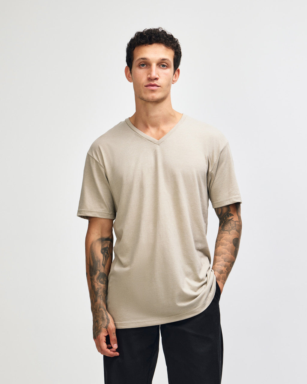 American Apparel CVC Unisex V-Neck T-Shirt (2006CVC)