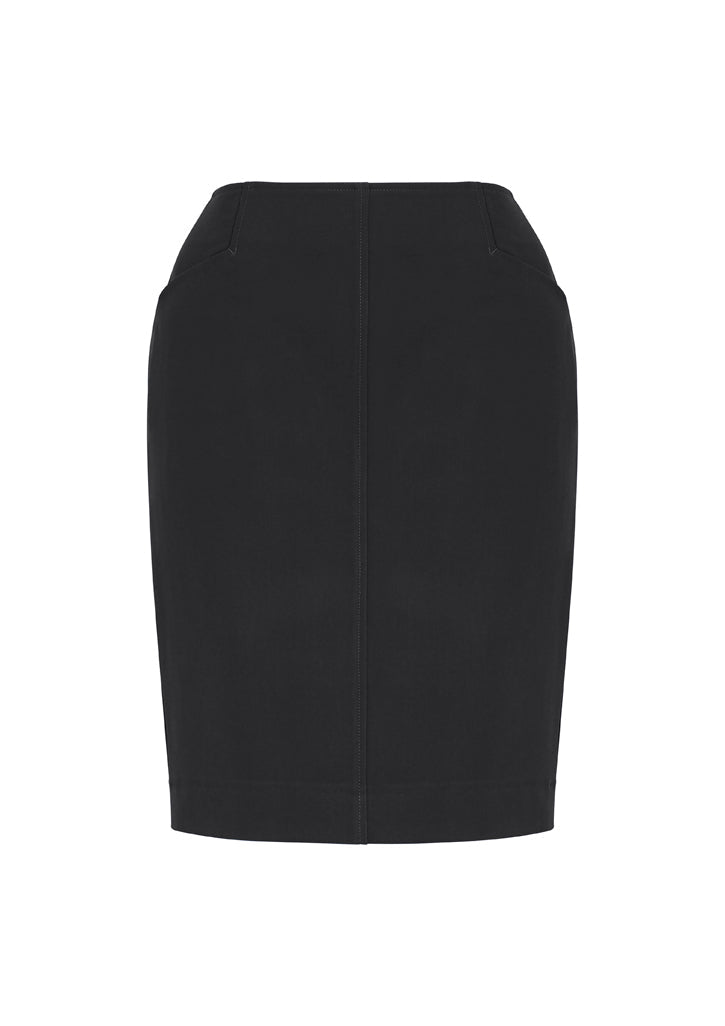 Biz Corporate Womens Bandless Pencil Skirt (20717)-Clearance