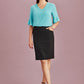 Biz Corporate Womens Bandless Pencil Skirt (20717)-Clearance