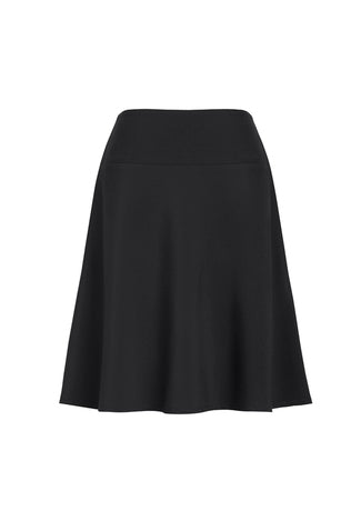 Biz Corporate Womens Bandless Flared Skirt (20718)-Clearance