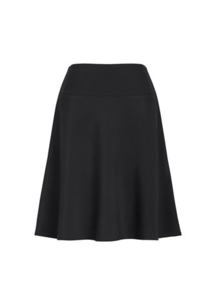 Biz Corporate Womens Bandless Flared Skirt (20718)-Clearance
