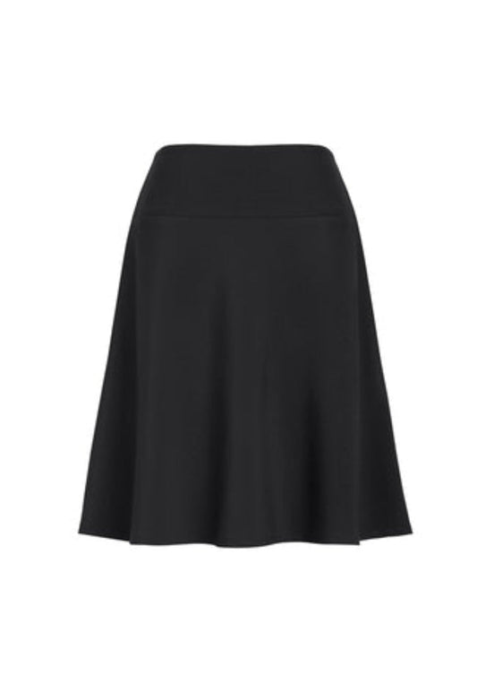 Biz Corporate Womens Bandless Flared Skirt (20718)-Clearance