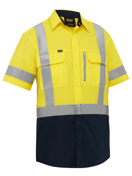 Bisley X Taped Hi Vis Stretch Cotton Shirt (BS1176XT)
