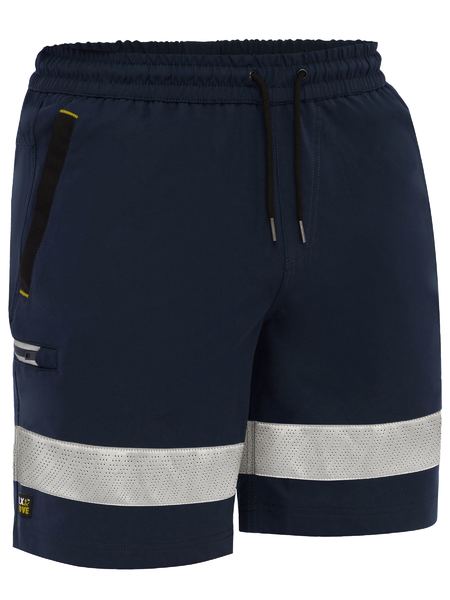 Bisley Flx & Move Taped 4-Way Stretch Elastic Waist Cargo Short (BSHC1333T)