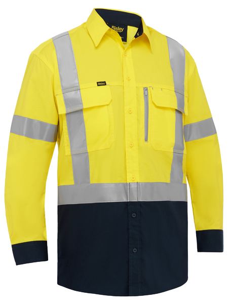 Bisley X Taped Hi Vis Stretch Cotton Shirt (BS6176XT)