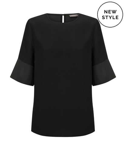 Gloweave Celine Contrast Sleeve Top (2113WS)