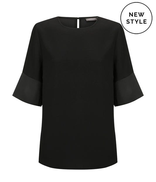 Gloweave Celine Contrast Sleeve Top (2113WS)