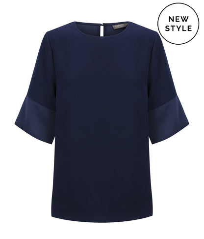 Gloweave Celine Contrast Sleeve Top (2113WS)