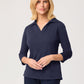 City Collection Ella ¾ Slv Detail Polo Top W/Side Splits(2273)
