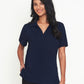 City Collection Ella S/Slv Detail Polo Top W/Side Splits(2274)