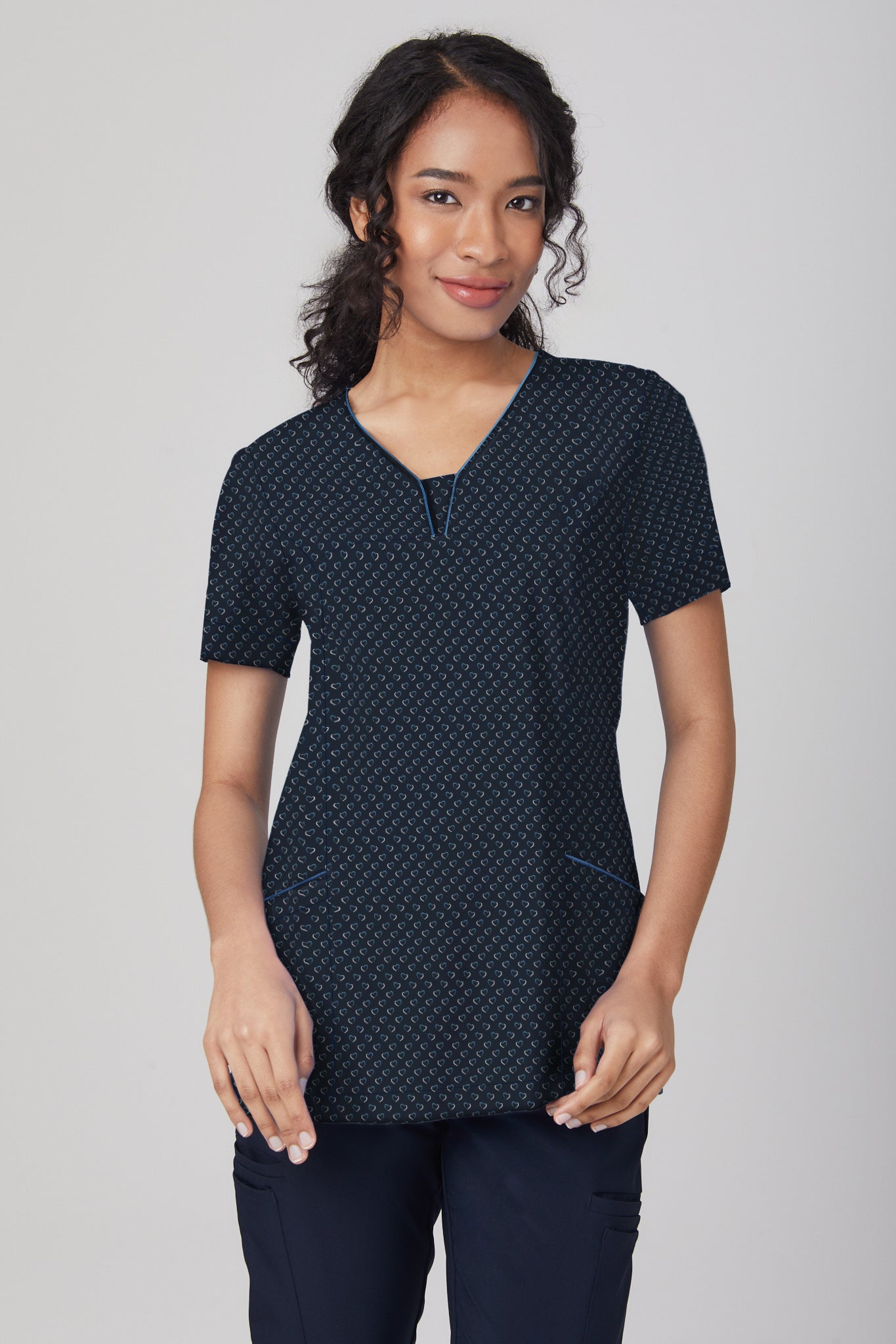 City Collection Heart Print Tunic (2281)