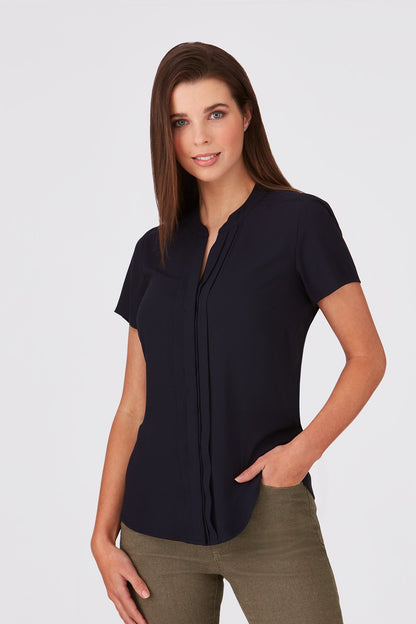 City Collection Envy Pleated Front Shirt (2288)