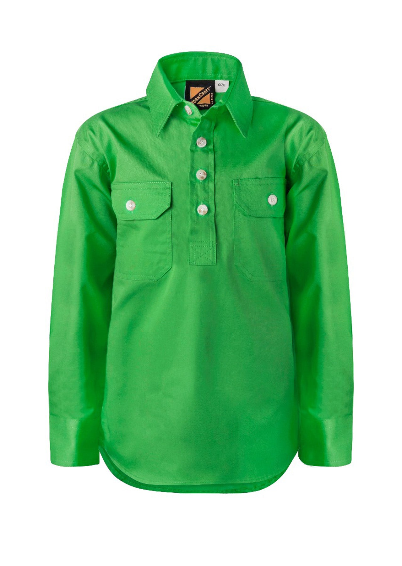 Workcraft Kids Closed Front Cotton Shirt (WSK131)