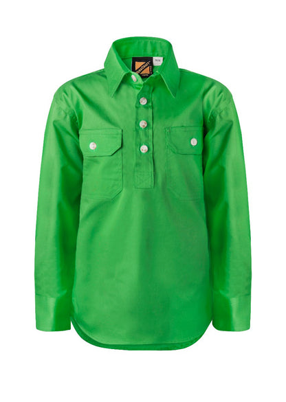 Workcraft Kids Closed Front Cotton Shirt (WSK131)